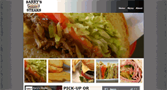 Desktop Screenshot of barrys-steaks.com